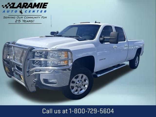 2013 Chevrolet Silverado 3500 HD LTZ in Summit White — front three-quarter view