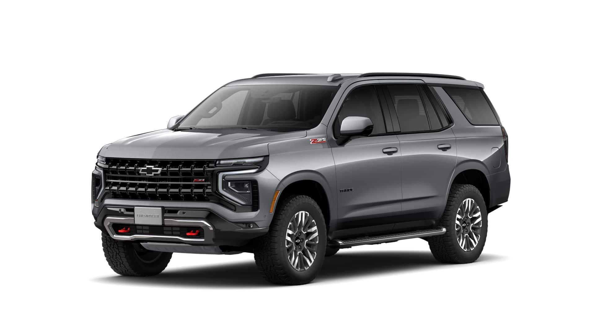 2026 Chevrolet Tahoe Z71 in Sterling Gray Metallic — front three-quarter view