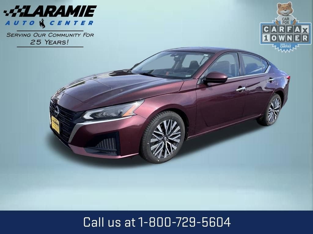 2023 Nissan Altima 2.5 SV in Red — front three-quarter view