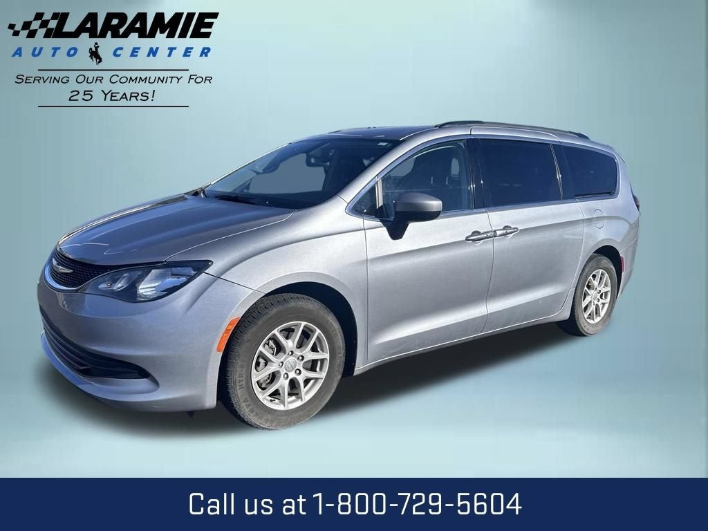 2020 Chrysler Voyager LXI in Silver — front three-quarter view