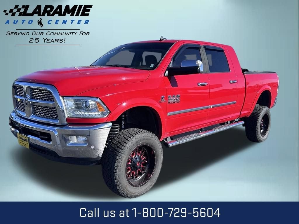 2016 RAM 2500 Laramie in Red — front three-quarter view