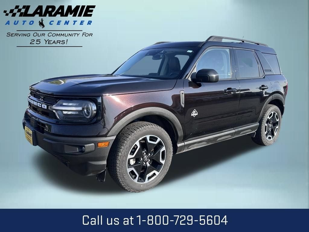 2021 Ford Bronco Sport Outer Banks in Brown — front three-quarter view