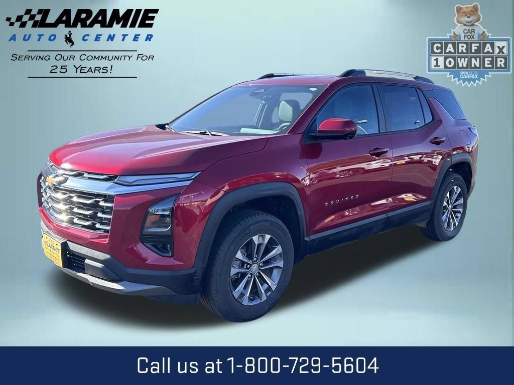 2025 Chevrolet Equinox LT in Radiant Red Tintcoat — front three-quarter view