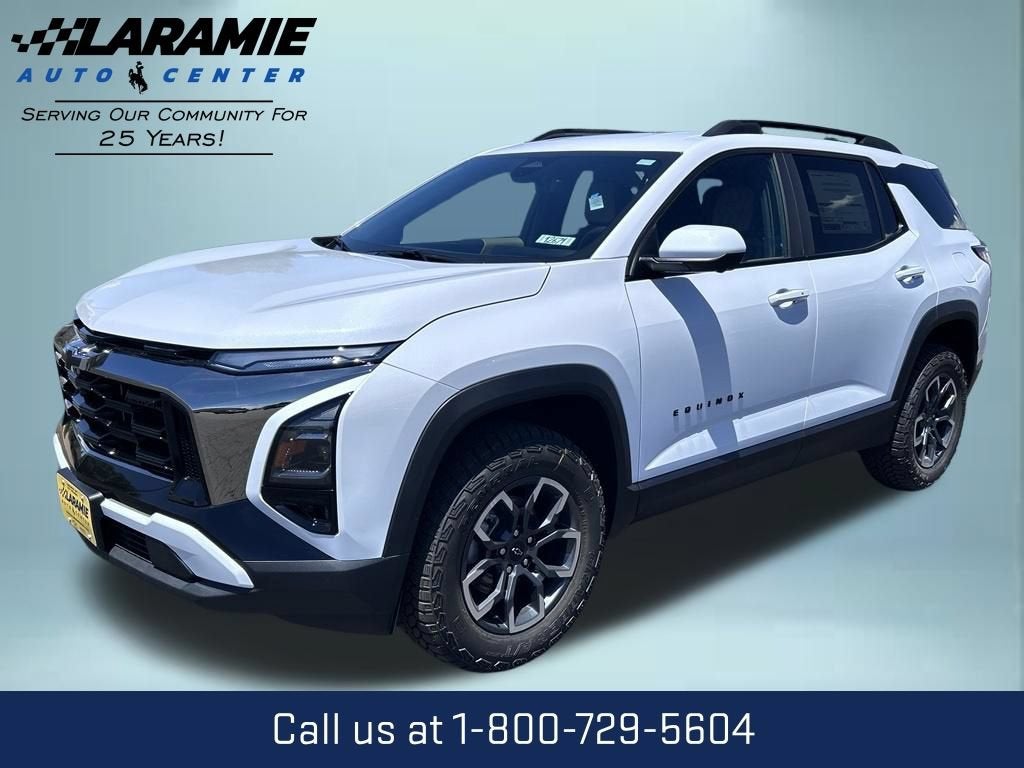 2027 Chevrolet Equinox AWD ACTIV in Polar White Tricoat — front three-quarter view