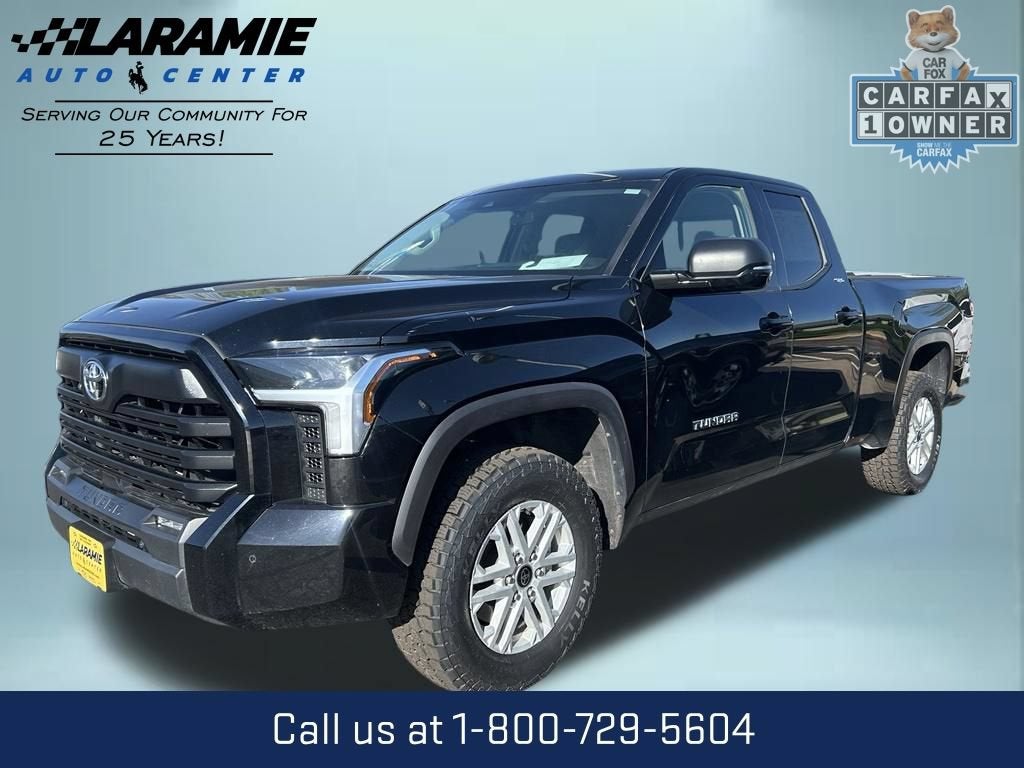 2024 Toyota Tundra SR5 in Black — front three-quarter view