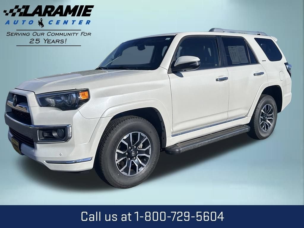 2019 Toyota 4Runner Limited in White — front three-quarter view